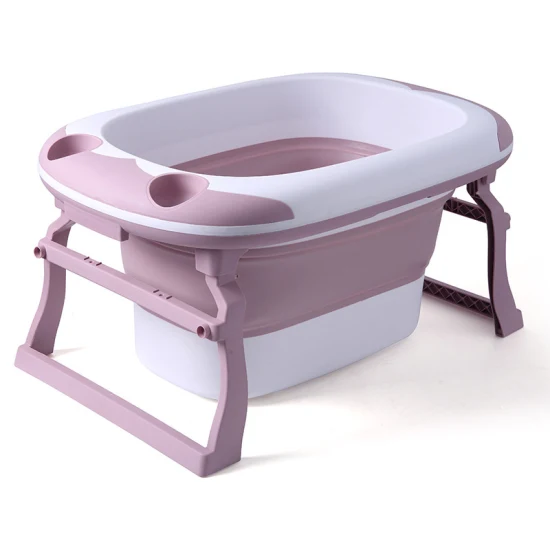 Vaschetta da bagno pieghevole per bambini Vaschetta da bagno pieghevole portatile in plastica per bambini Vaschetta da bagno in plastica per neonati Sconto del 20%.